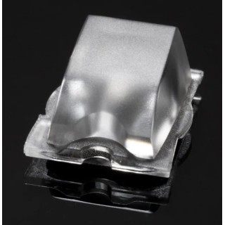 Ledil Strada-T Series LED Lens Asymmetric Beam Rectangular Clear Polymethyl Methacrylate CA13493_STRADA-T-DN