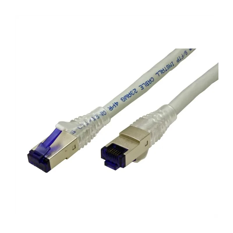 Roline Shielded Screened Cat6a Ethernet Cable, Grey, 30 m Length, Solid Copper Conductor, PVC Jacket Cat6a