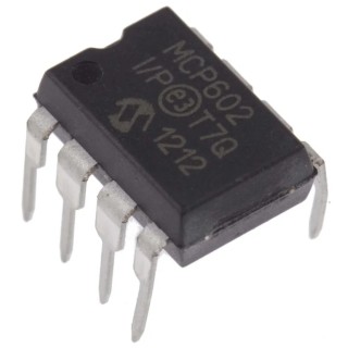 Microchip Operational Amplifier 2.8 MHz Gain Bandwidth, 8-Pin PDIP, 3-5 V Supply MCP602-I/P