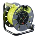 RS PRO Robust 25 m Cable Reel with 4 Type G British Standard Sockets 13A, 240V, PVC Jacket HO5VV-F Series 889-2490