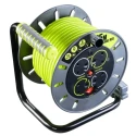 RS PRO Robust 25 m Cable Reel with 4 Type G British Standard Sockets 13A, 240V, PVC Jacket HO5VV-F Series 889-2490
