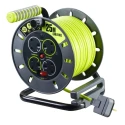 RS PRO Robust 25 m Cable Reel with 4 Type G British Standard Sockets 13A, 240V, PVC Jacket HO5VV-F Series 889-2490