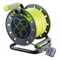 RS PRO Robust 25 m Cable Reel with 4 Type G British Standard Sockets 13A, 240V, PVC Jacket HO5VV-F Series 889-2490