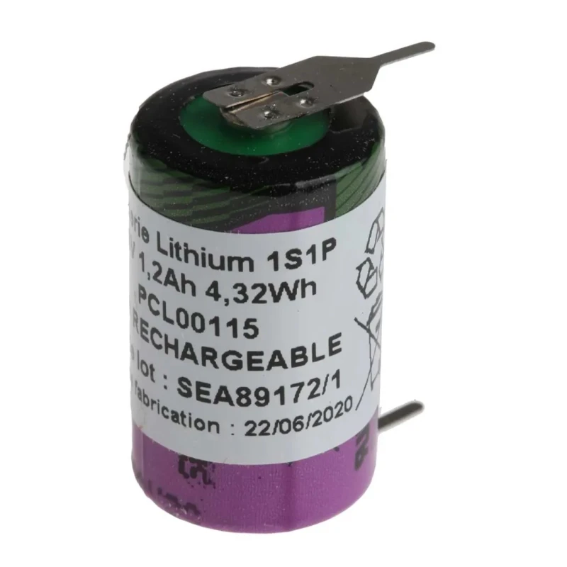 Tadiran 1/2 AA Lithium Thionyl Chloride Battery 3.6 V 1.2 Ah 14.7 mm SL-350/PR