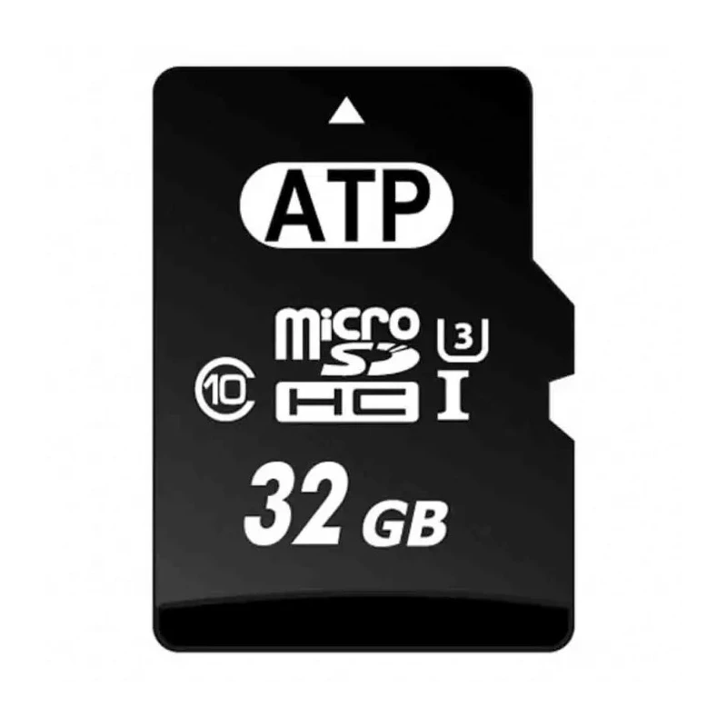ATP Industrial Grade 32 GB MicroSD Memory Card, Class 10, iTemp MLC/3D TLC NAND, Operating Temperature -40°C AF32GUD4-BBBIM