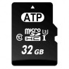 ATP Industrial Grade 32 GB MicroSD Memory Card, Class 10, iTemp MLC/3D TLC NAND, Operating Temperature -40°C AF32GUD4-BBBIM