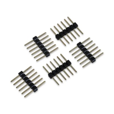 Digilent 240 Series Straight Through Hole Pin Header 6 Contacts 0.64 mm Pitch 1 Row Unshrouded 240-004