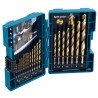 Makita 19-Piece High Speed Steel Metal Twist Drill Bit Set 1.5 mm to 10 mm D-67527