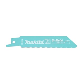 Makita Reciprocating Saw Blade 5-Piece 100 mm Bi-Metal, 18 Teeth Per Inch B-20404
