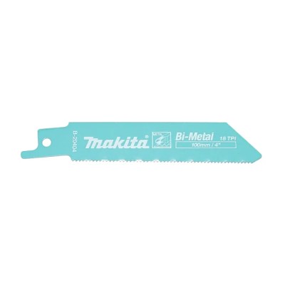 Makita Reciprocating Saw Blade 5-Piece 100 mm Bi-Metal, 18 Teeth Per Inch B-20404