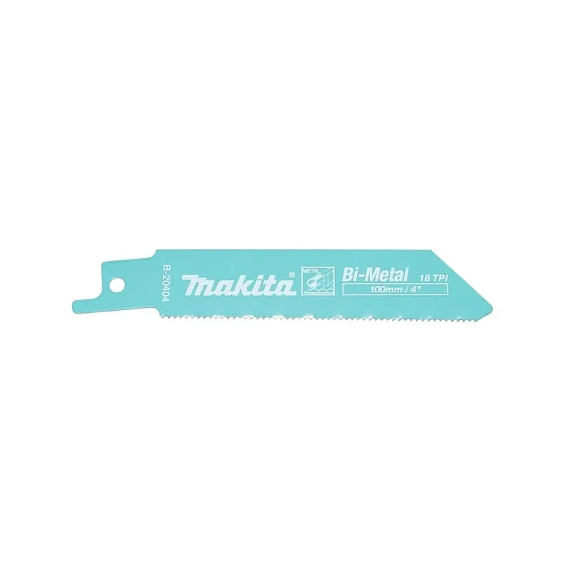 Makita Reciprocating Saw Blade 5-Piece 100 mm Bi-Metal, 18 Teeth Per Inch B-20404