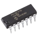 Microchip 8-Bit PIC Microcontroller 20 MHz 128B Flash 14-Pin PDIP PIC16F676-I/P