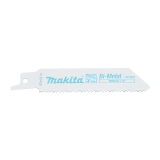 Makita Reciprocating Saw Blade 5-Piece 100 mm Bi-Metal, 10 Teeth Per Inch B-20426