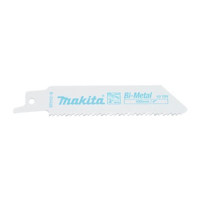 Makita Reciprocating Saw Blade 5-Piece 100 mm Bi-Metal, 10 Teeth Per Inch B-20426