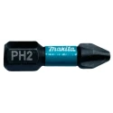 Makita Hex Screwdriver Bit, 6.35 mm Hex Drive, PH2 Tip, 25 mm Overall Length, Magnetic, Model B-63616