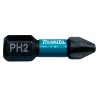 Makita Hex Screwdriver Bit, 6.35 mm Hex Drive, PH2 Tip, 25 mm Overall Length, Magnetic, Model B-63616