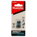 Makita Hex Screwdriver Bit, 6.35 mm Hex Drive, PH2 Tip, 25 mm Overall Length, Magnetic, Model B-63616