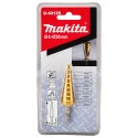 Makita High-Speed Steel Step Drill Bit 4-20 mm Diameter, Tin Coated, Hex Shank 0.25in D-40129