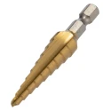 Makita HSS Hex Shank Step Drill Bit 4 to 12 mm Tin Coated D-40113