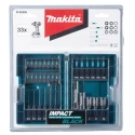 Makita Hex, Phillips, Pozidriv, Torx Screwdriver Bit Set, 33 Pieces, S2 Steel, 25mm Length, 1/4 in Drive Size B-66896