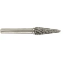 RS PRO Cone Burr 12 mm Tungsten Carbide Diamond Cut Burr with 6 mm Shank 109 mm Overall Length 194-7990