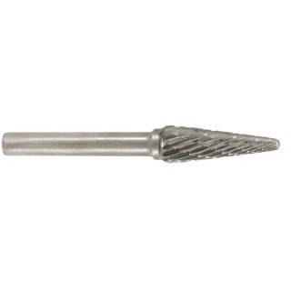 RS PRO Cone Burr 12 mm Tungsten Carbide Diamond Cut Burr with 6 mm Shank 109 mm Overall Length 194-7990