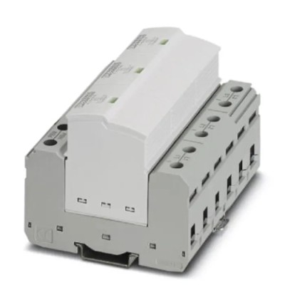 Phoenix Contact 3 Phase Surge Protector 2.5 kV Voltage Protection Rating, 25 kA Impulse Discharge, DIN Rail Mount 2905988