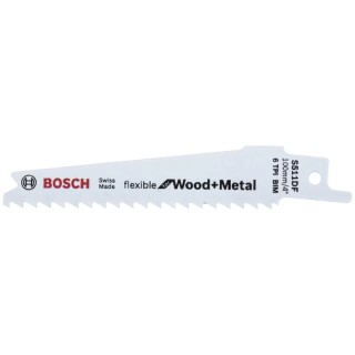 Bosch Reciprocating Saw Blade 5-Piece Bi-Metal, 6 Teeth Per Inch 2608657723
