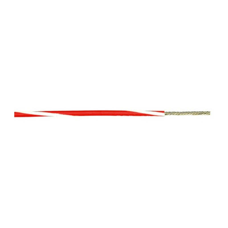 Alpha Wire Hookup Wire PVC Series Red, White 0.52 mm², 20 AWG, 10/0.25 mm, 305 m 3053 WR001