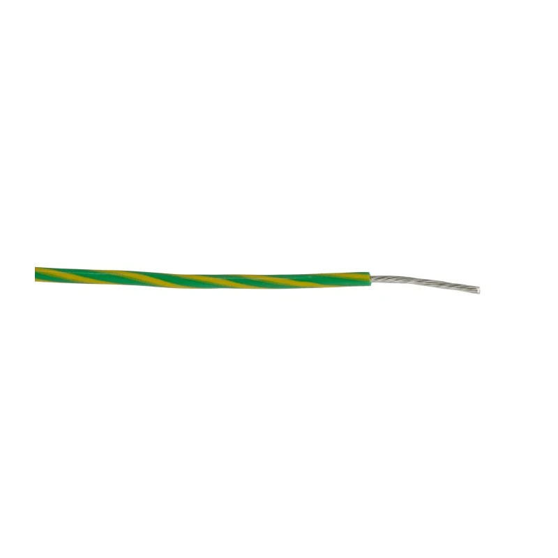 Alpha Wire Hook Up Wire PVC Series Green, Yellow 0.52mm², 20 AWG, 10x0.25mm Core Strands, 1.75mm Diameter, 305m 3053 GY001