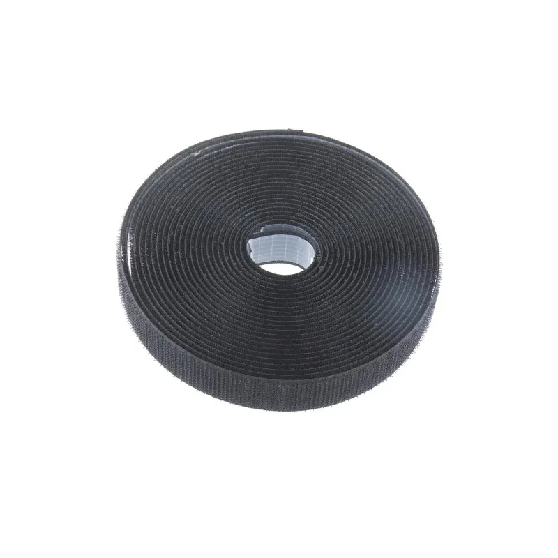 RS PRO Black Hook Tape 20mm Width x 5m Length, Acrylic Adhesive, 20mm Thickness 890-4216