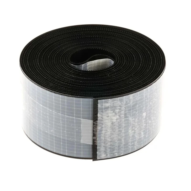 RS PRO Black Hook & Loop Tape 50mm x 5 m Nylon, Acrylic Adhesive Backing 890-4180