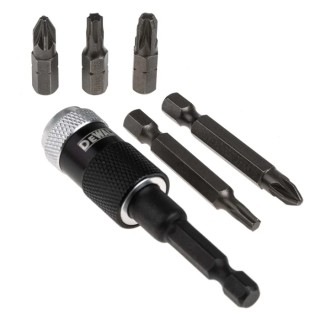 DeWALT Screwdriver Bit Set Hex, Torx, Phillips, Pozidriv, Slotted 6 Pieces DT71514-QZ