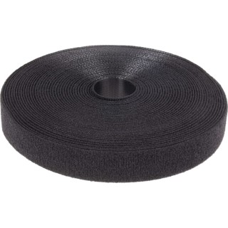 RS PRO Black Hook & Loop Tape, 20 mm Width x 10 m Length, Nylon Material, EN 61340-5-1:2007 Compliant 890-4187