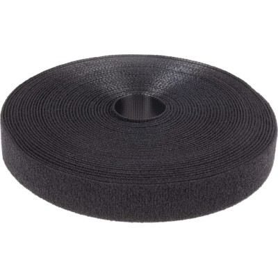 RS PRO Black Hook & Loop Tape, 20 mm Width x 10 m Length, Nylon Material, EN 61340-5-1:2007 Compliant 890-4187