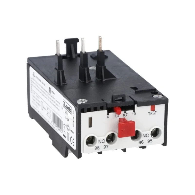 Lovato Electric Thermal Overload Relay 1 NO/1 NC, 3.3A Contact Rating, 2.2 kW, 690V AC, Series RF9 11RF933