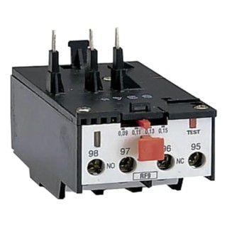 Lovato Electric RF9 Thermal Overload Relay 1 NO/1 NC 450mA-750mA Contact Rating 370 W 690V AC 3P 11RF9075