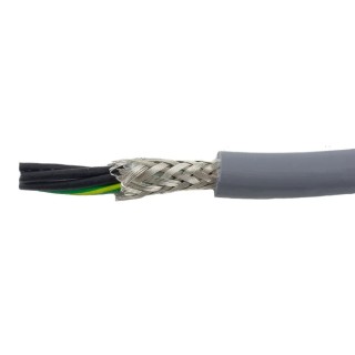 Alpha Wire Ecogen Ecoflex PUR Control Cable, 5 Cores, 0.78mm² 18 AWG, Screened, 30 m, Grey Modified 80135 SL005