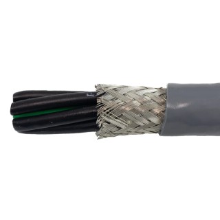 Alpha Wire Ecogen Ecoflex PUR Screened Control Cable 7 Cores 1.33mm² 16 AWG 600V Grey Modified Polyphenylene 80145 SL005
