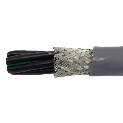 Alpha Wire Ecogen Ecoflex PUR Screened Control Cable 7 Cores 1.33mm² 16 AWG 600V Grey Modified Polyphenylene 80145 SL005