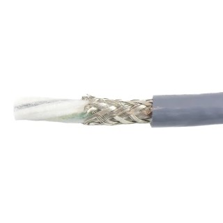 Alpha Wire Ecogen Ecoflex PUR Screened Control Cable 3 Cores 2mm² 14 AWG 600V 30m Grey Modified Polyphenylene 80150 SL005