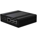 RS PRO Aluminium Raspberry Pi Case for use with Raspberry Pi in Black 195-1528