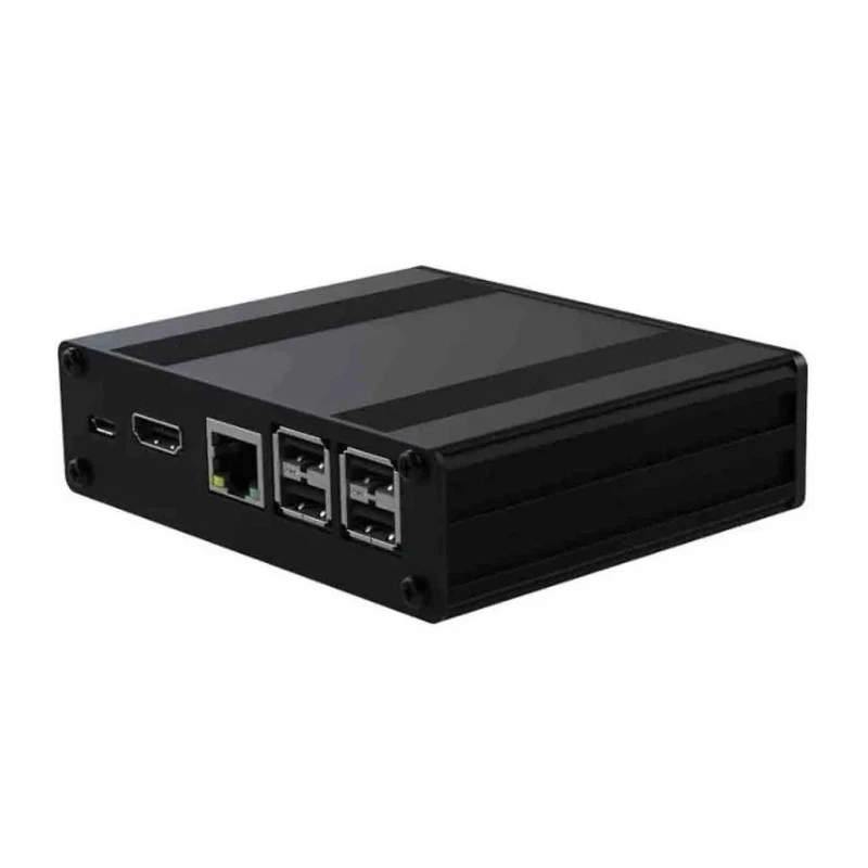 RS PRO Aluminium Raspberry Pi Case for use with Raspberry Pi in Black 195-1528