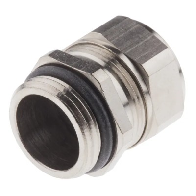 SES Sterling A1 Series Metallic Nickel Plated Brass Cable Gland, PG11 Thread, 5.5 mm Min., 12 mm Max., IP68 PG11