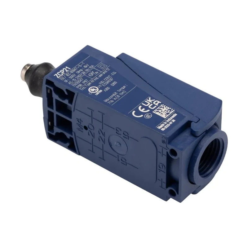 Telemecanique Sensors Plunger Limit Switch 1 NO 1 NC Snap Action 240V AC 10A IP67 IP66 Plastic Housing XCKP2111P16
