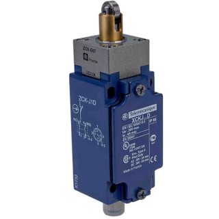 Telemecanique Sensors Roller Plunger Limit Switch 1 NO/1 NC, IP66, Zinc Alloy Housing, 50V AC, 3A 