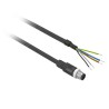 Telemecanique Sensors Male 4 Way Straight to 4 Way Unterminated Sensor Actuator Cable 500mm XZCP1541L05
