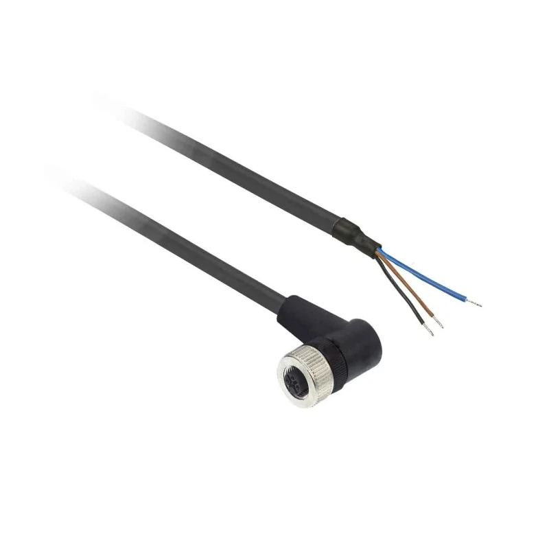 Telemecanique Sensors Female 3 Way Right Angle to 3 Way Unterminated Sensor Actuator Cable 10m XZCP2540L10
