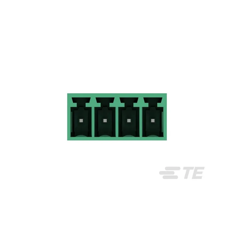 TE Connectivity Buchanan Series Pluggable Terminal Block 8-Contact 3.5 mm Pitch 1 Row 300V AC 10A Brass Housing 2351886-8