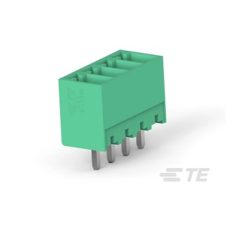 TE Connectivity Buchanan Series Pluggable Terminal Block 8-Contact 3.5 mm Pitch 1 Row 300V AC Brass Housing 2351886-8